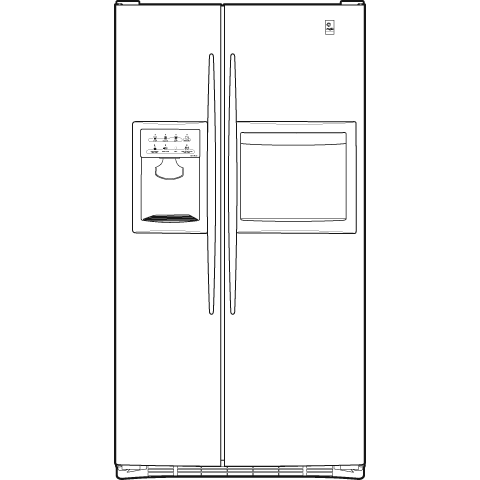 25.7 Cu. Ft. Side-By-Side Refrigerator with Dispenser PSS26NHSWW
