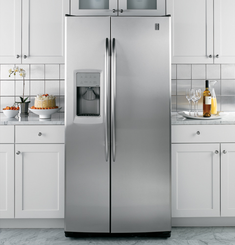 25.5 Cu. Ft. Stainless Side-by-Side Refrigerator with Integrated Dispenser PSS26NSTSS