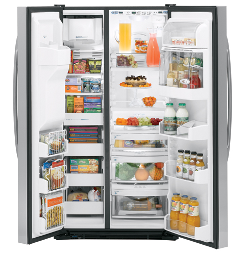 25.5 Cu. Ft. Stainless Side-by-Side Refrigerator with Dispenser PSS26PSSSS