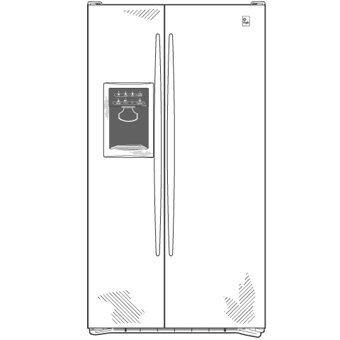 25.5 Cu. Ft. Stainless Side-by-Side Refrigerator with Dispenser PSS26PSSSS