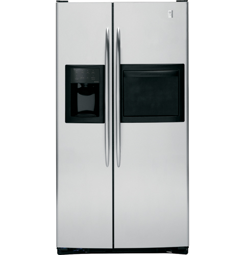 25.7 Cu. Ft. Stainless Side-by-Side Refrigerator with Refreshment Center PSS26SHTSS, product image 2 of 5