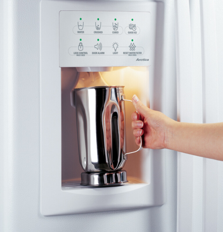 26.5 Cu. Ft. Side-by-Side Refrigerator with Dispenser PSS27NGPWW