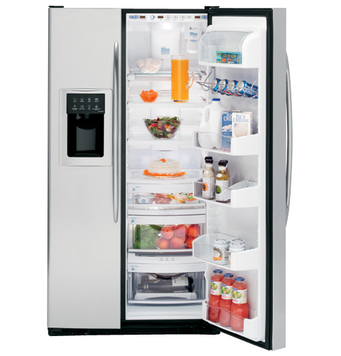 26.5 Cu. Ft. Stainless Side-by-Side Refrigerator with Dispenser PSS27SGRSS