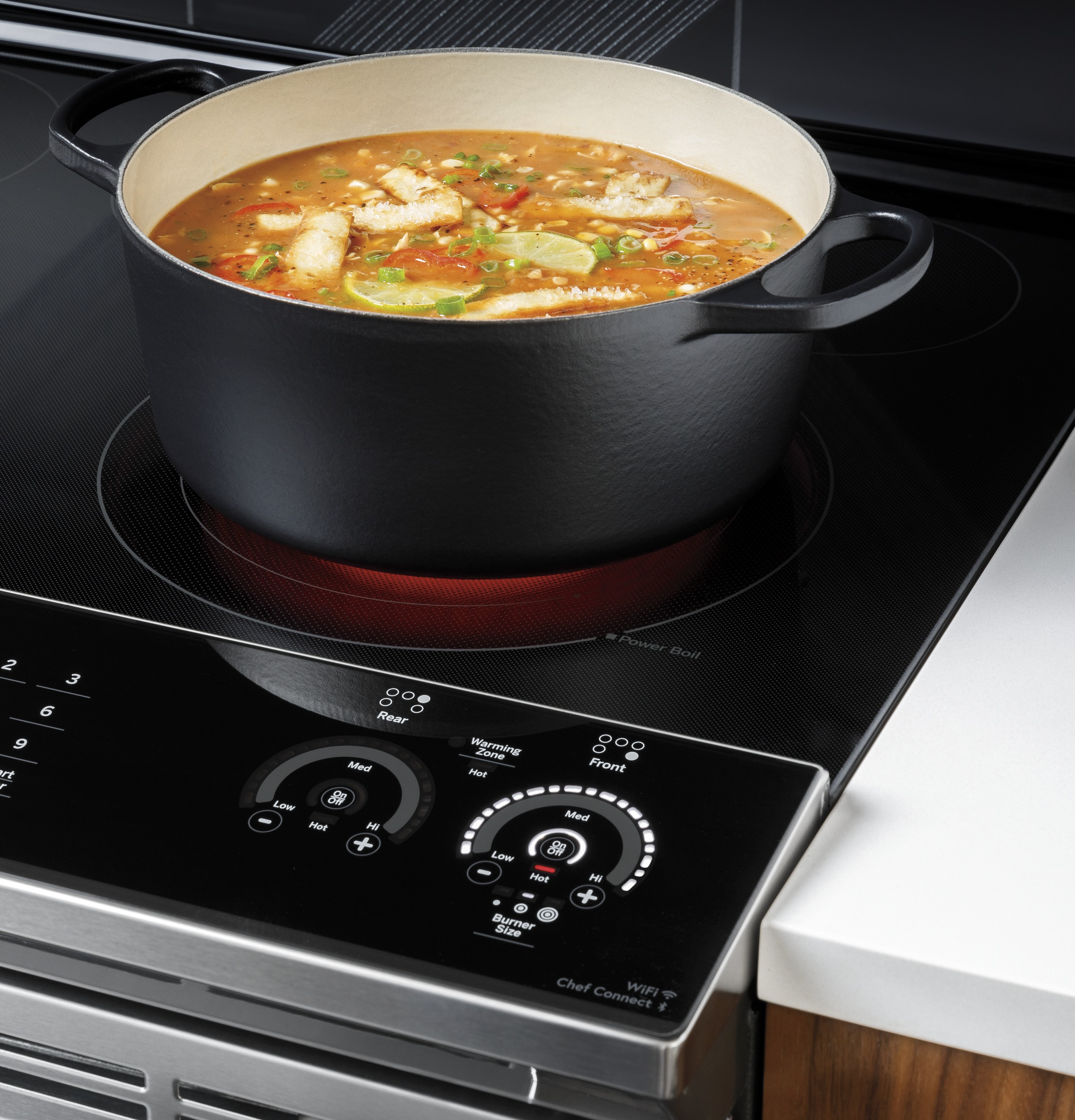 30" Smart Slide-In Electric Convection Range with No Preheat Air Fry view 9