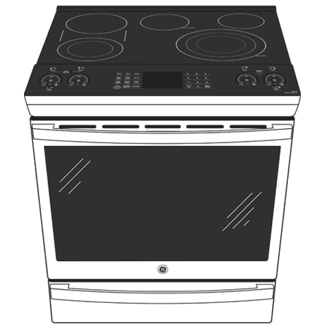 30" Smart Slide-In Electric Convection Range with No Preheat Air Fry view 5