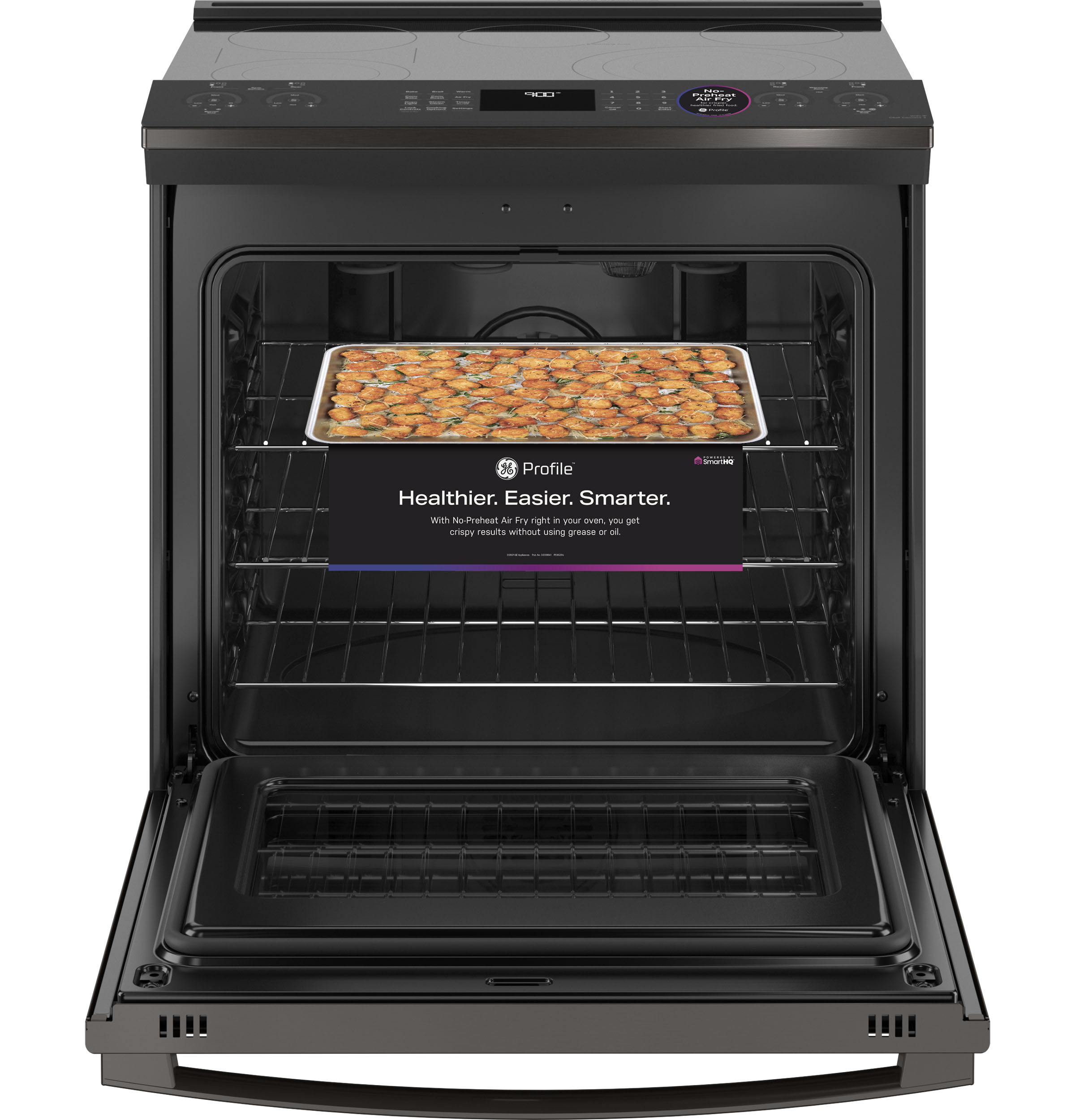 30" Smart Slide-In Electric Convection Range with No Preheat Air Fry view 3