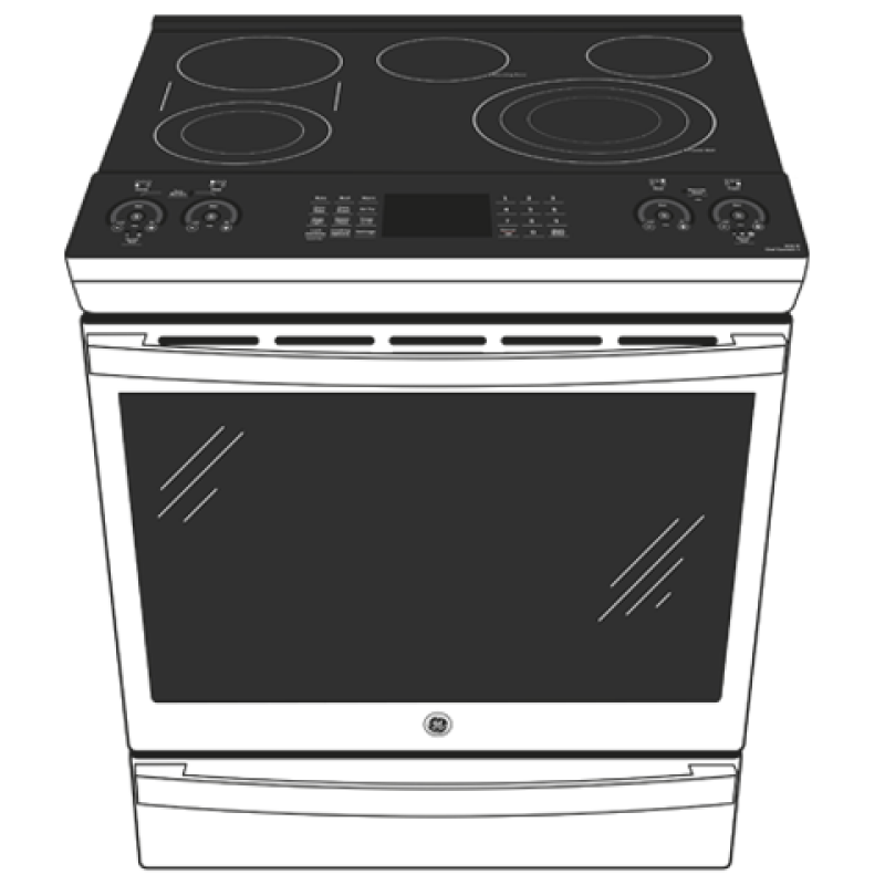 30" Smart Slide-In Electric Convection Fingerprint Resistant Range with No Preheat Air Fry view 5