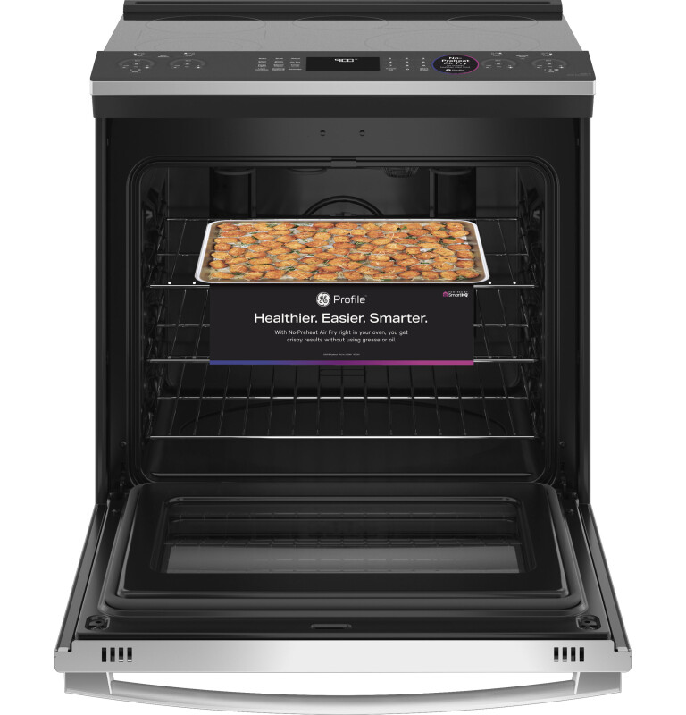 30" Smart Slide-In Electric Convection Fingerprint Resistant Range with No Preheat Air Fry view 3