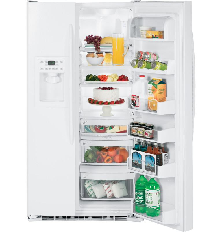 25.6 Cu. Ft. Side-by-Side Refrigerator with Dispenser PSSC6KGXWW