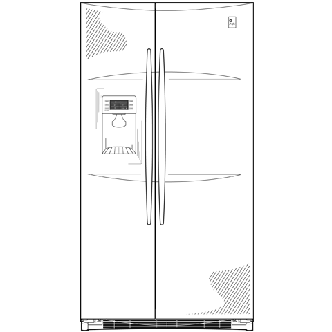 25.5 Cu. Ft. Side-by-Side Refrigerator PSTW6YGXSS