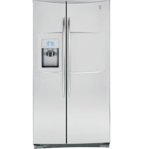 Counter-depth 23.2 Cu. Ft. Stainless-Wrapped Side-by-Side Refrigerator PSW23RSWSS, product image 2 of 10