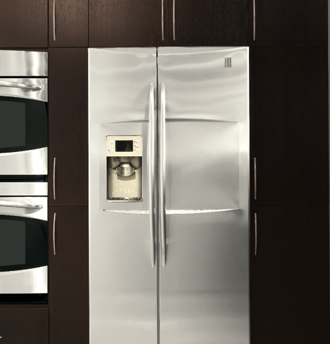 Counter-depth 23.2 Cu. Ft. Stainless-Wrapped Side-by-Side Refrigerator PSW23RSWSS, product image 8 of 10