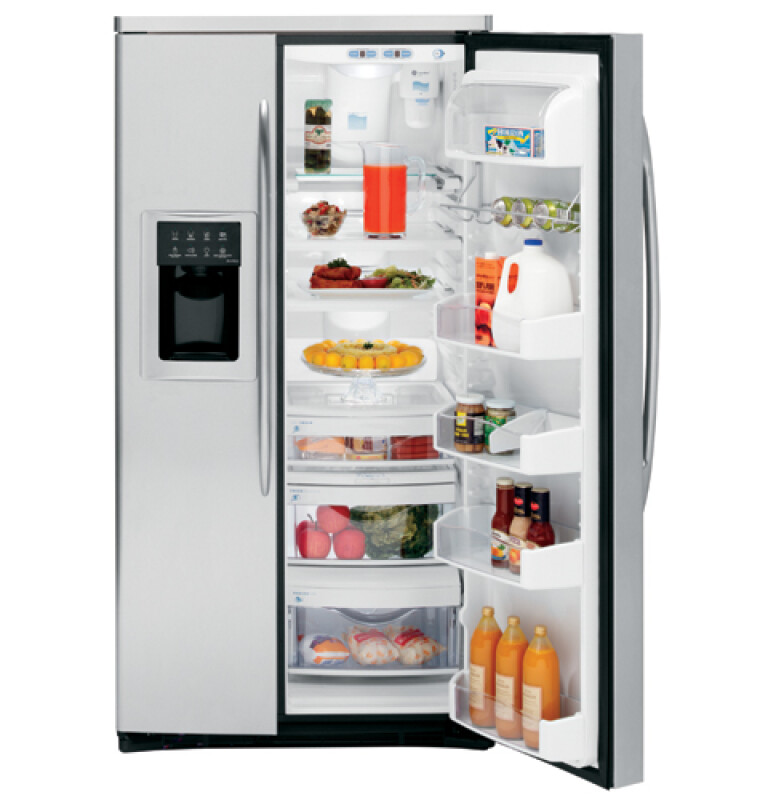 25.6 Cu. Ft. Stainless-Wrapped Side-by-Side Refrigerator with Dispenser PSW26MSRSS