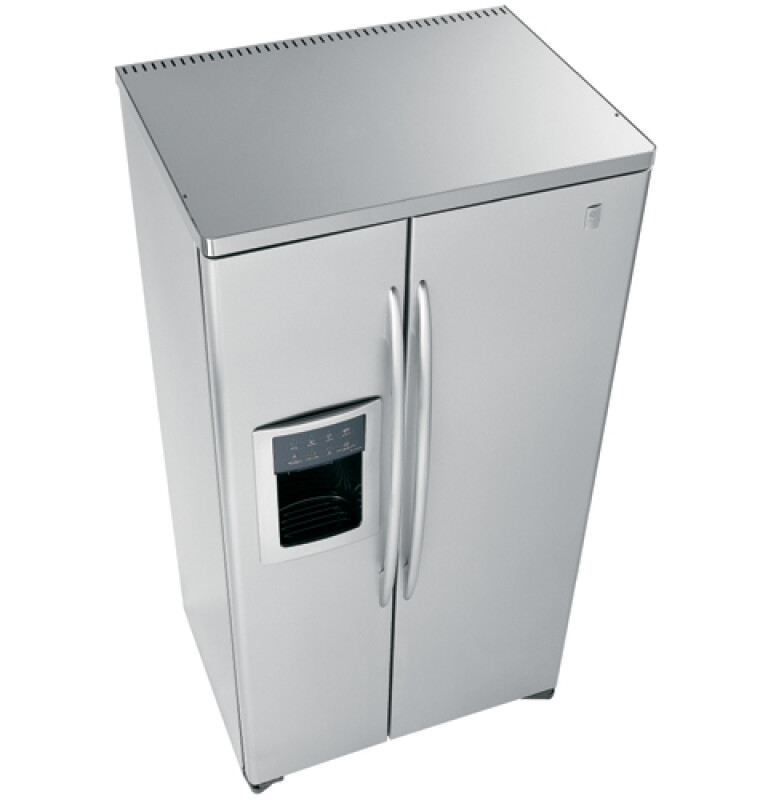 25.6 Cu. Ft. Stainless-Wrapped Side-by-Side Refrigerator with Dispenser PSW26MSRSS