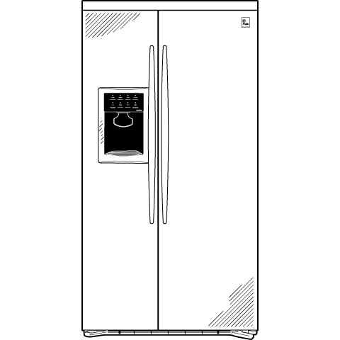 25.6 Cu. Ft. Stainless Steel-Wrapped Side-by-Side Refrigerator PSW26MSTSS