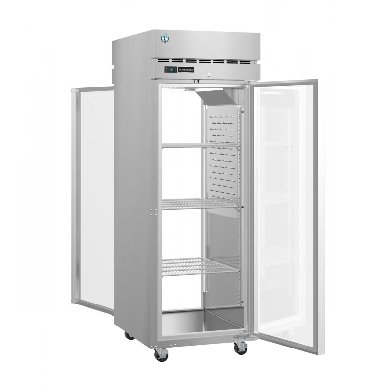 PT1A-FG-FG, Refrigerator, Single Section Pass Thru Upright, Full Glass Door with LockTitle PT1AFGFG