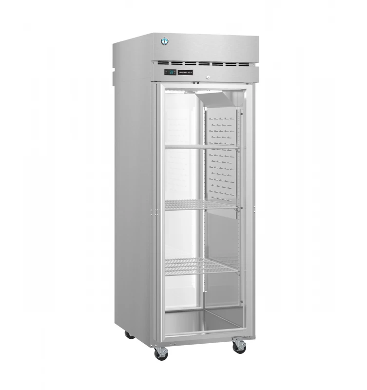 PT1A-FG-FG, Refrigerator, Single Section Pass Thru Upright, Full Glass Door with LockTitle PT1AFGFG