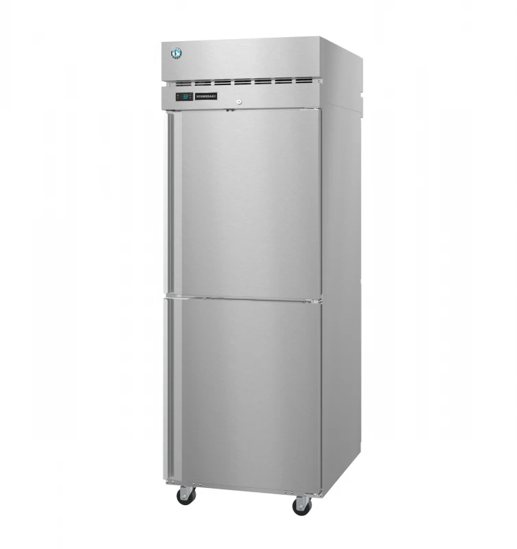 PT1A-HS-HS, Refrigerator, Single Section Pass Thru Upright, Half Stainless Doors with LockTitle PT1AHSHS