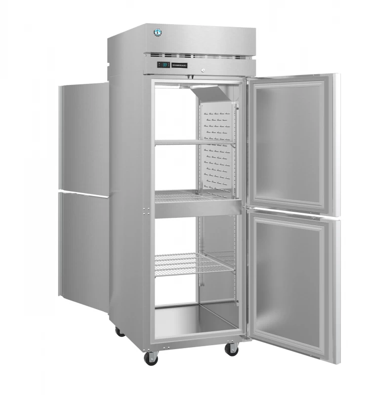 PT1A-HS-HS, Refrigerator, Single Section Pass Thru Upright, Half Stainless Doors with LockTitle PT1AHSHS