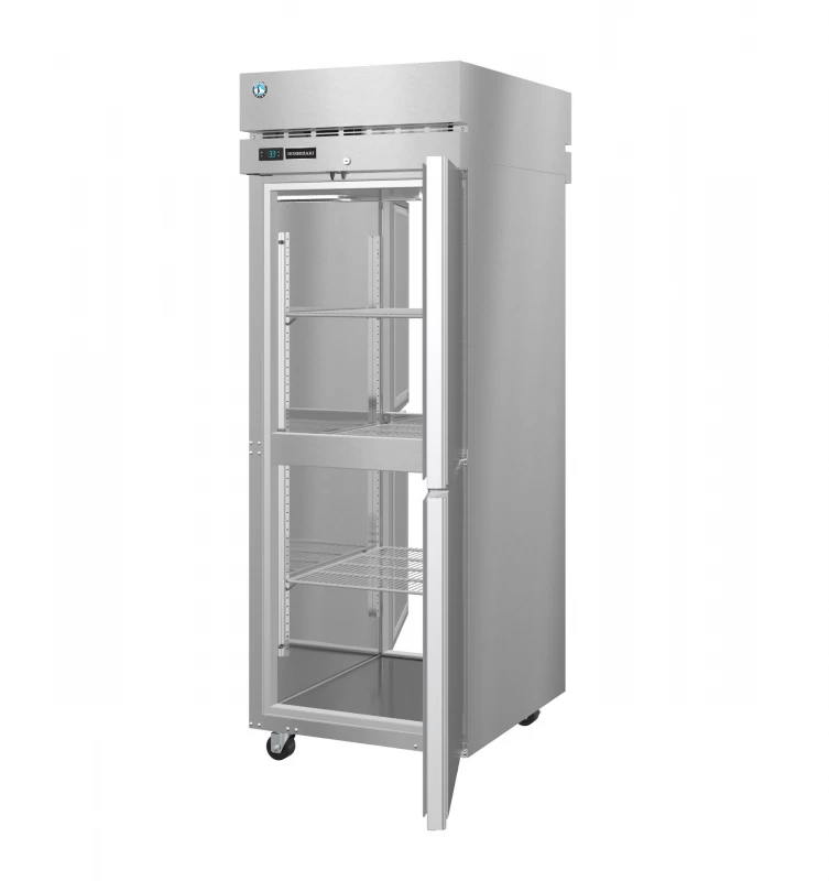 PT1A-HS-HS, Refrigerator, Single Section Pass Thru Upright, Half Stainless Doors with LockTitle PT1AHSHS