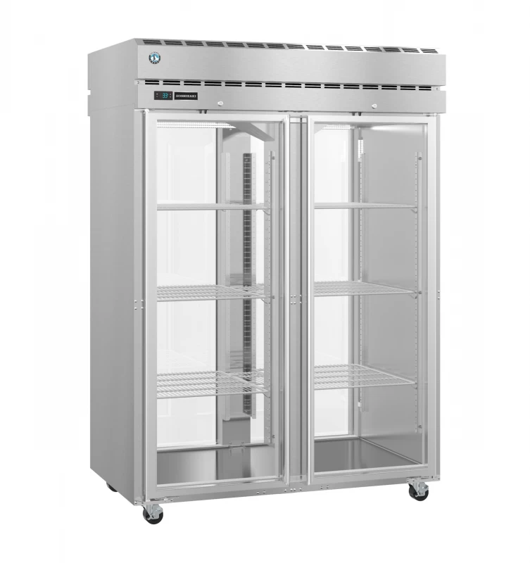 PT2A-FG-FG, Refrigerator, Two Section Pass Thru Upright, Full Glass Doors with LockTitle PT2AFGFG