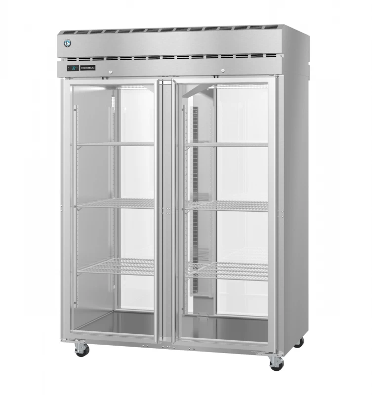 PT2A-FG-FG, Refrigerator, Two Section Pass Thru Upright, Full Glass Doors with LockTitle PT2AFGFG