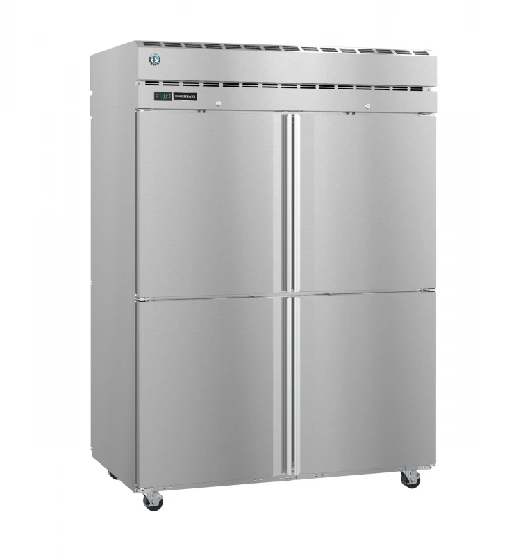 PT2A-HS-HS, Refrigerator, Two Section Pass Thru Upright, Half Stainless Doors with LockTitle PT2AHSHS