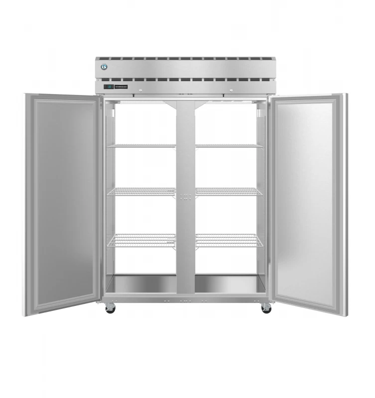 PT2A-HS-HS, Refrigerator, Two Section Pass Thru Upright, Half Stainless Doors with LockTitle PT2AHSHS