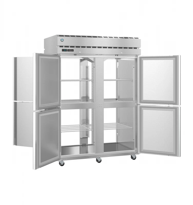 PT2A-HS-HS, Refrigerator, Two Section Pass Thru Upright, Half Stainless Doors with LockTitle PT2AHSHS