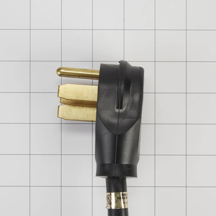 4' Electric Range Power Cord 4 Wire 40 Amp Right Angle Plug PT400