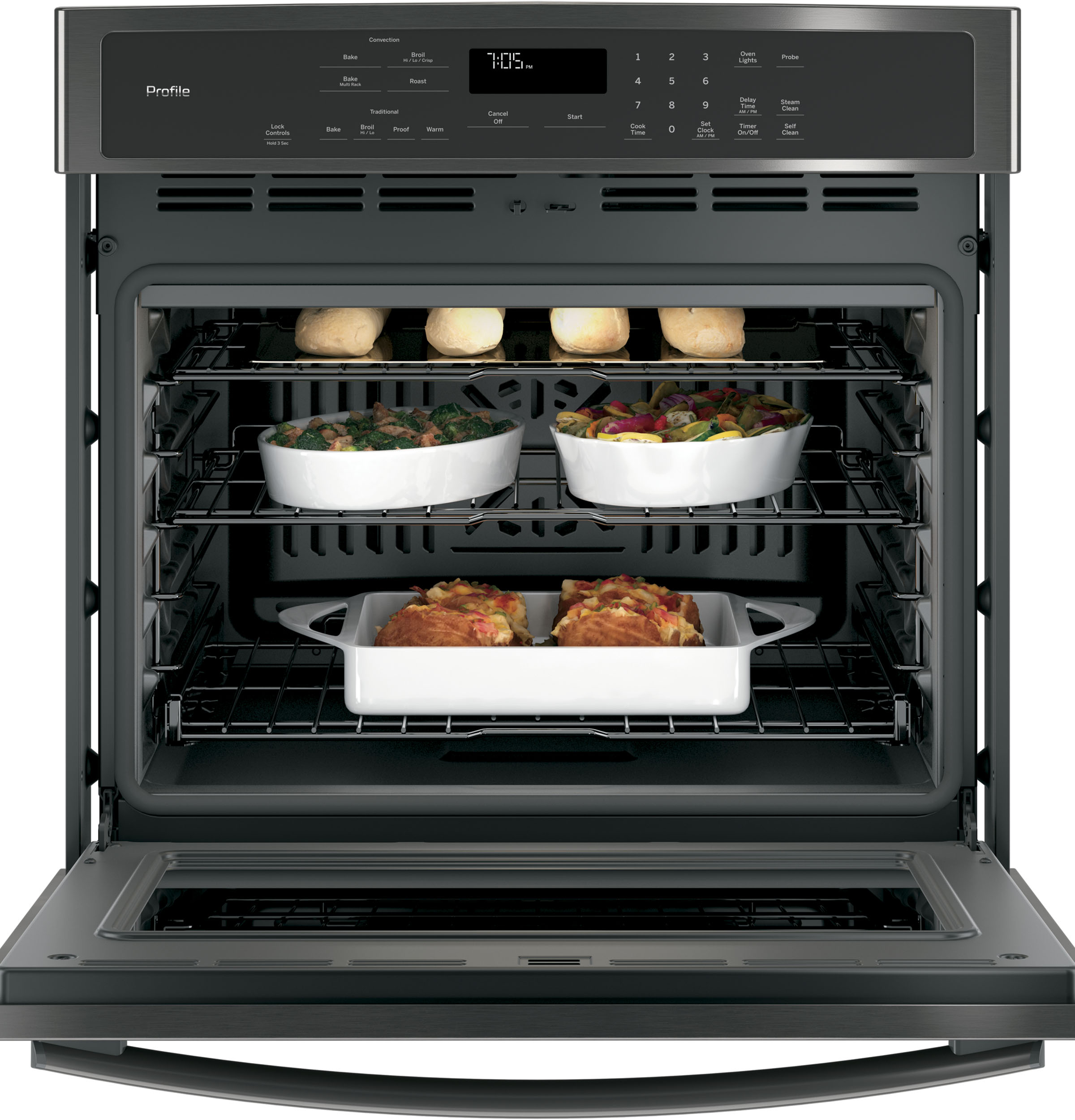 Series 30" Built-In Single Convection Wall Oven PT7050BLTS