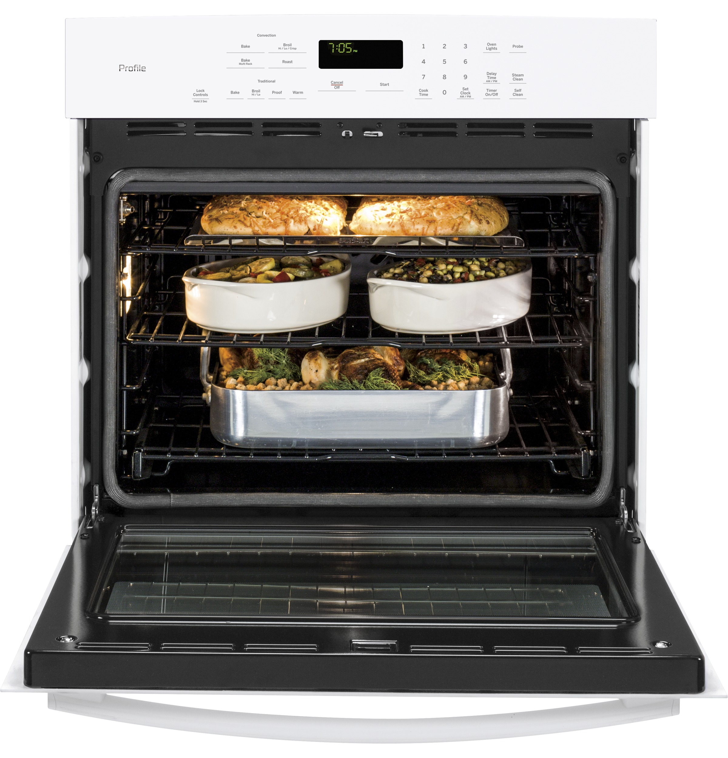 Series 30" Built-In Single Convection Wall Oven PT7050DFWW