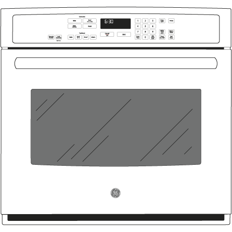 Series 30" Built-In Single Convection Wall Oven PT7050DFWW