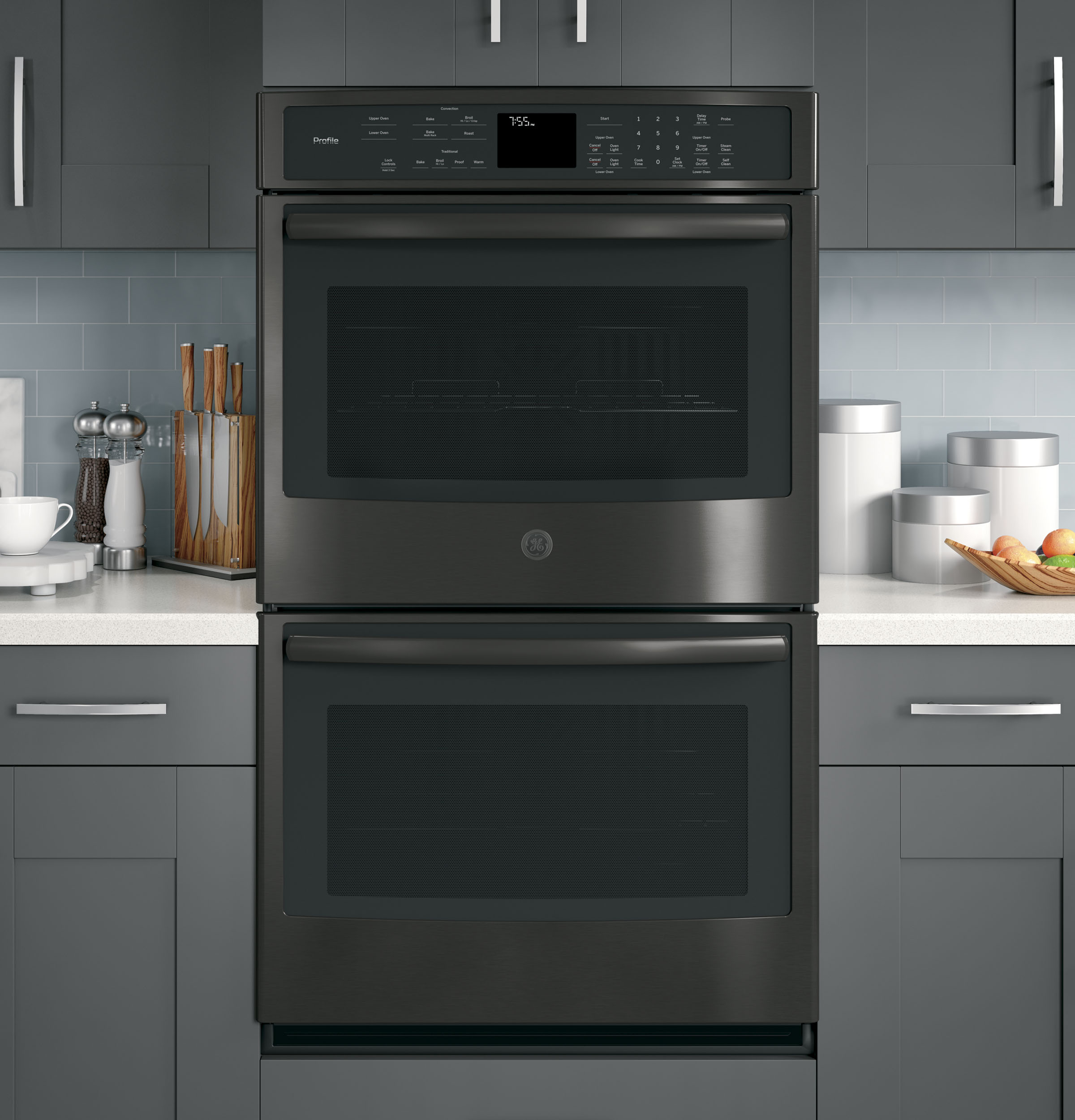 Series 30" Built-In Double Wall Oven with Convection PT7550BLTS