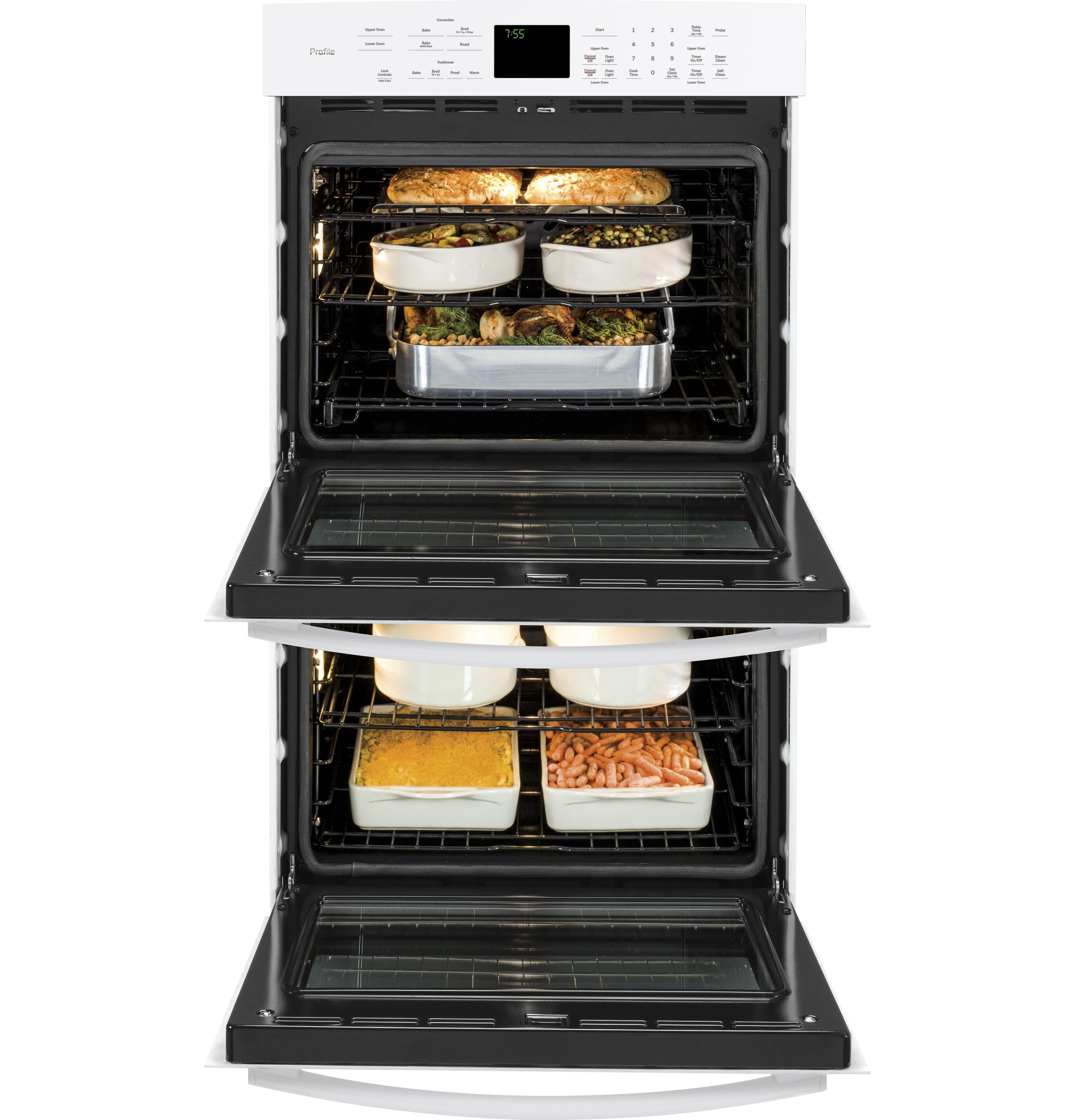 Series 30" Built-In Double Wall Oven with Convection PT7550DFWW