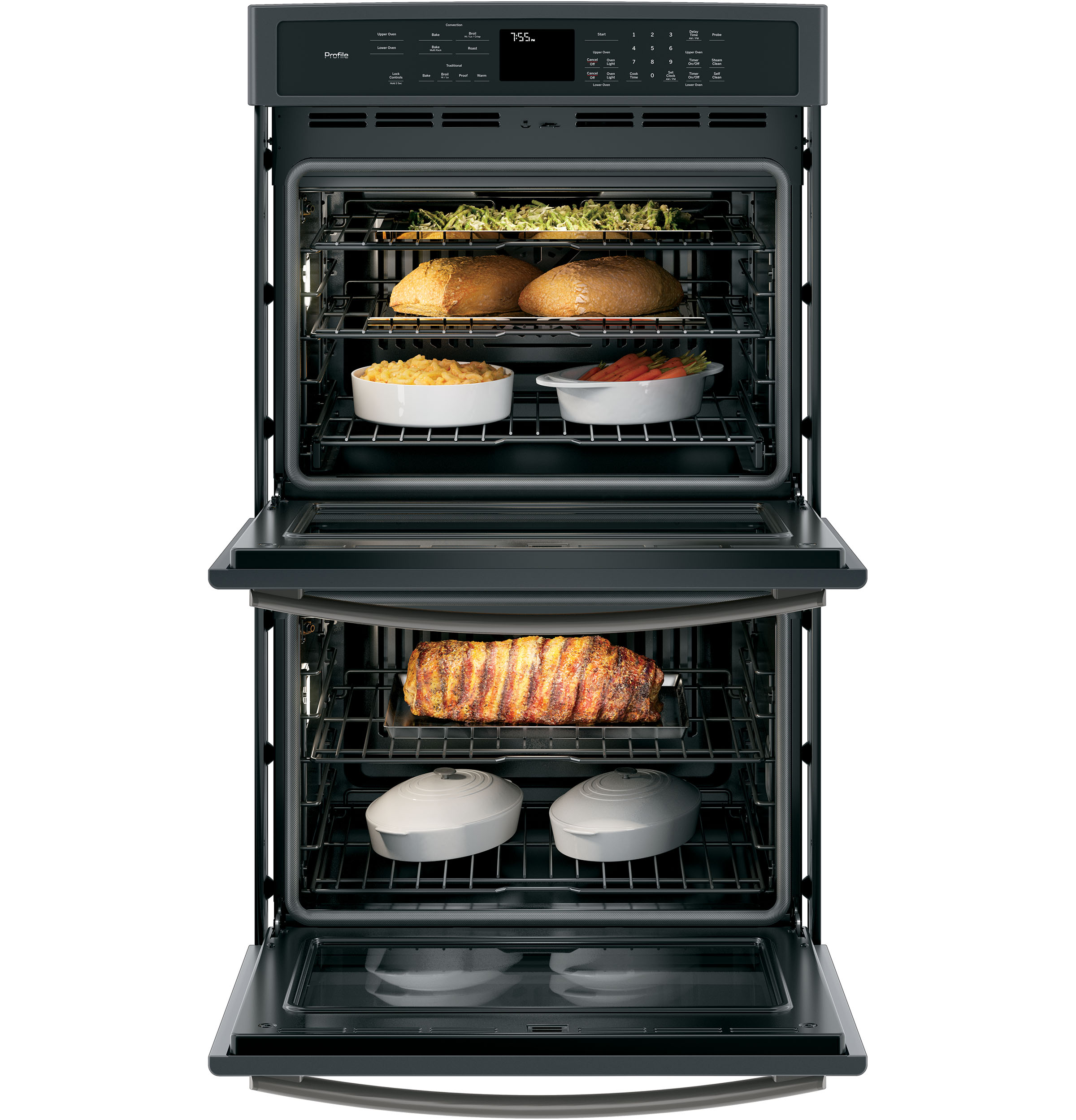 Series 30" Built-In Double Wall Oven with Convection PT7550FMDS