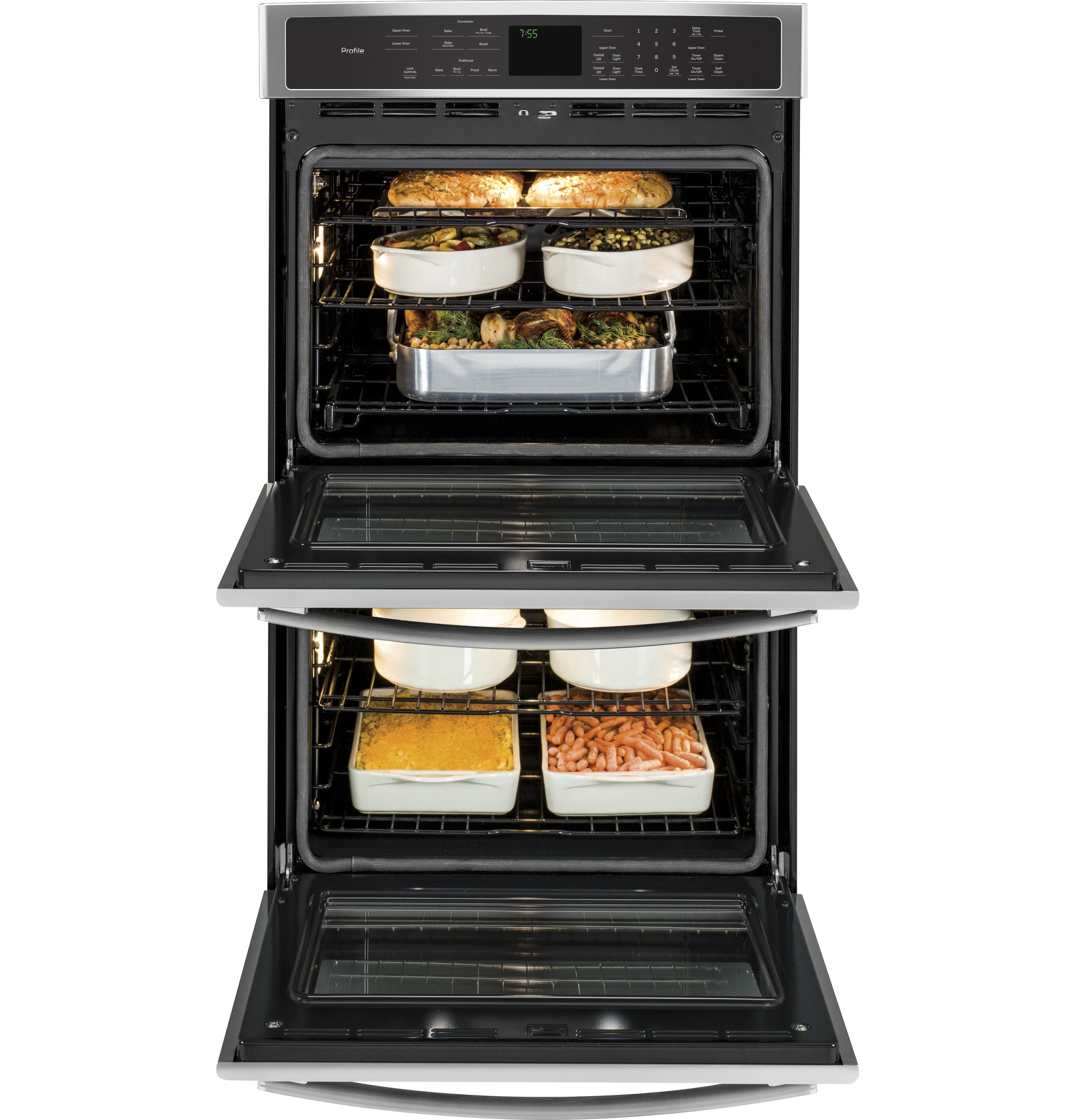 Series 30" Built-In Double Wall Oven with Convection PT7550SFSS