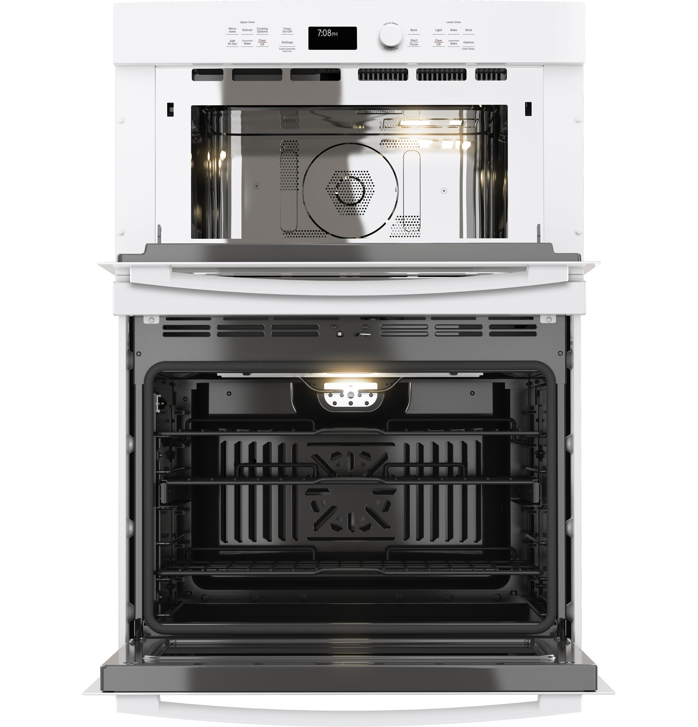 30" Built-In Combination Convection Microwave/Convection Wall Oven PT7800DHWW