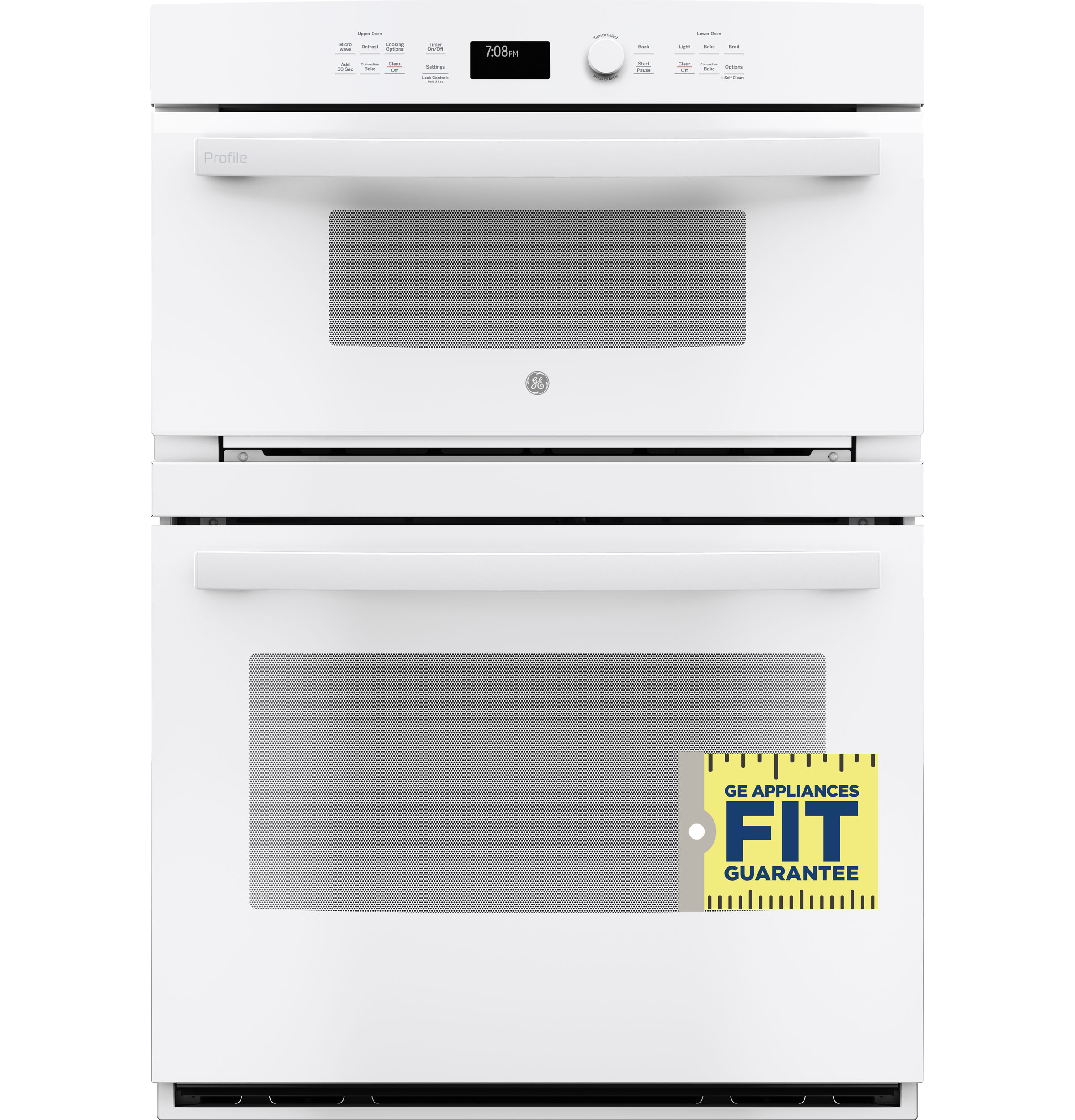 30" Built-In Combination Convection Microwave/Convection Wall Oven PT7800DHWW