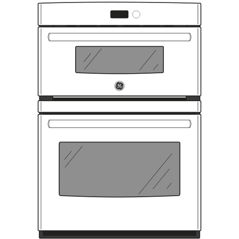 30" Built-In Combination Convection Microwave/Convection Wall Oven PT7800DHWW