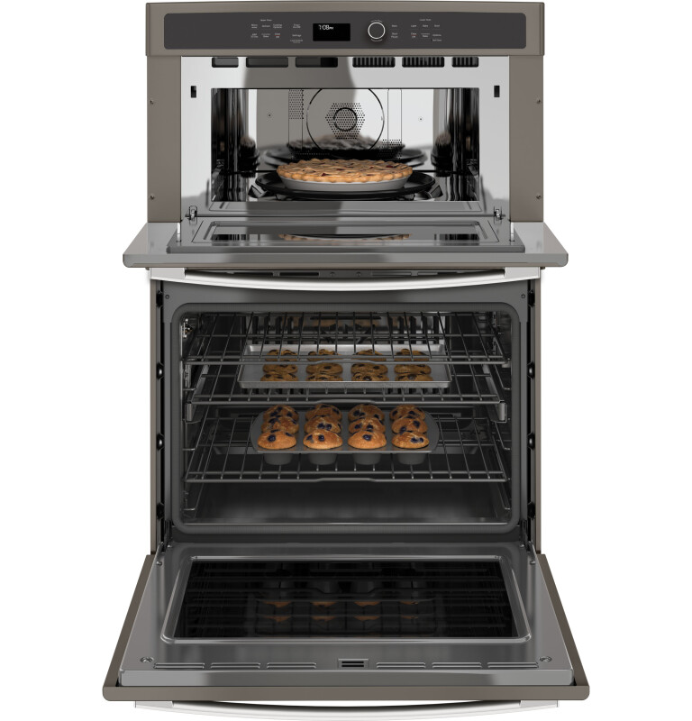 30" Built-In Combination Convection Microwave/Convection Wall Oven PT7800EKES