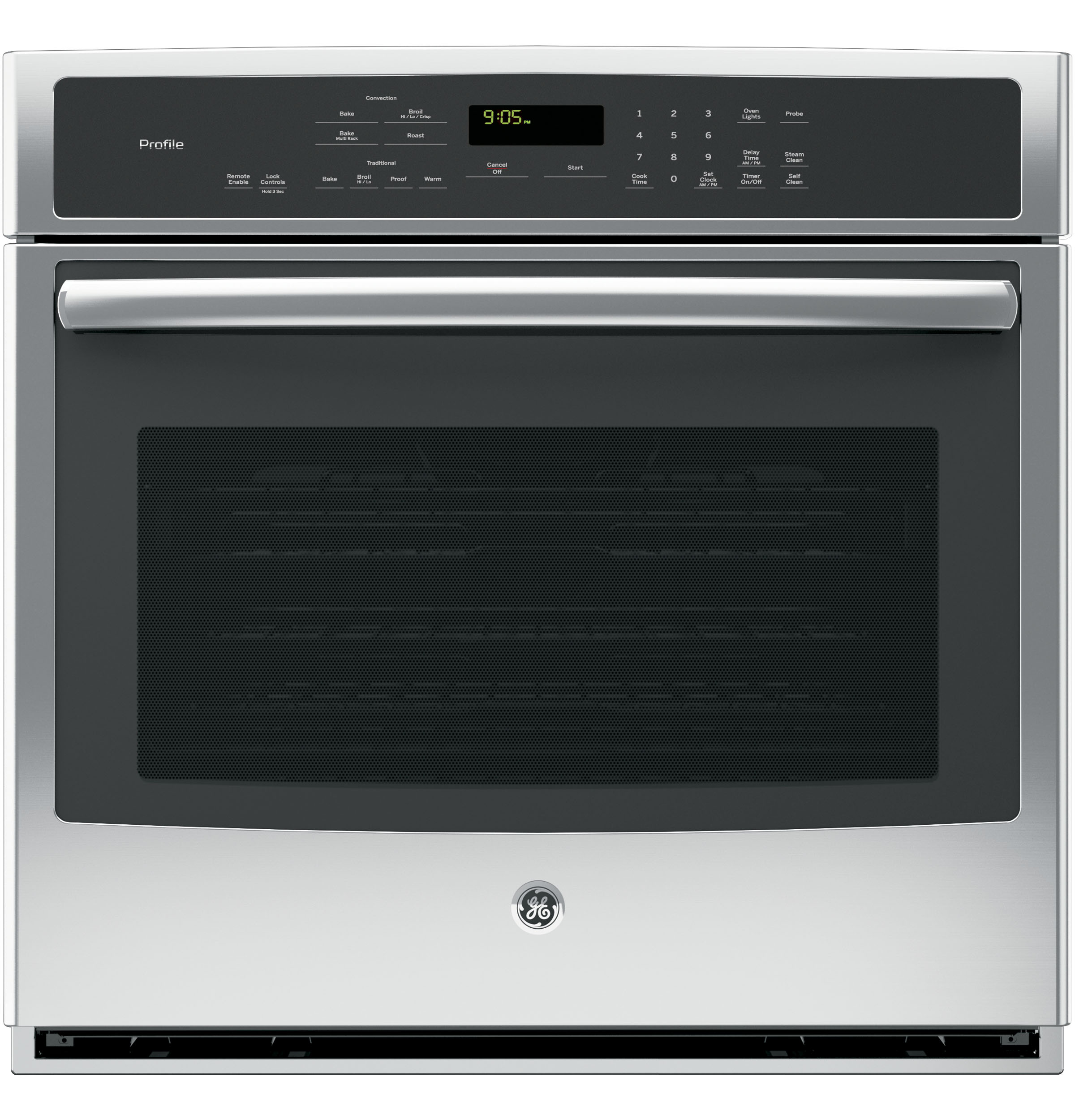GE Profile Series 30" Built-In Single Convection Wall Oven Stainless Steel PT9050SFSS Picture 1