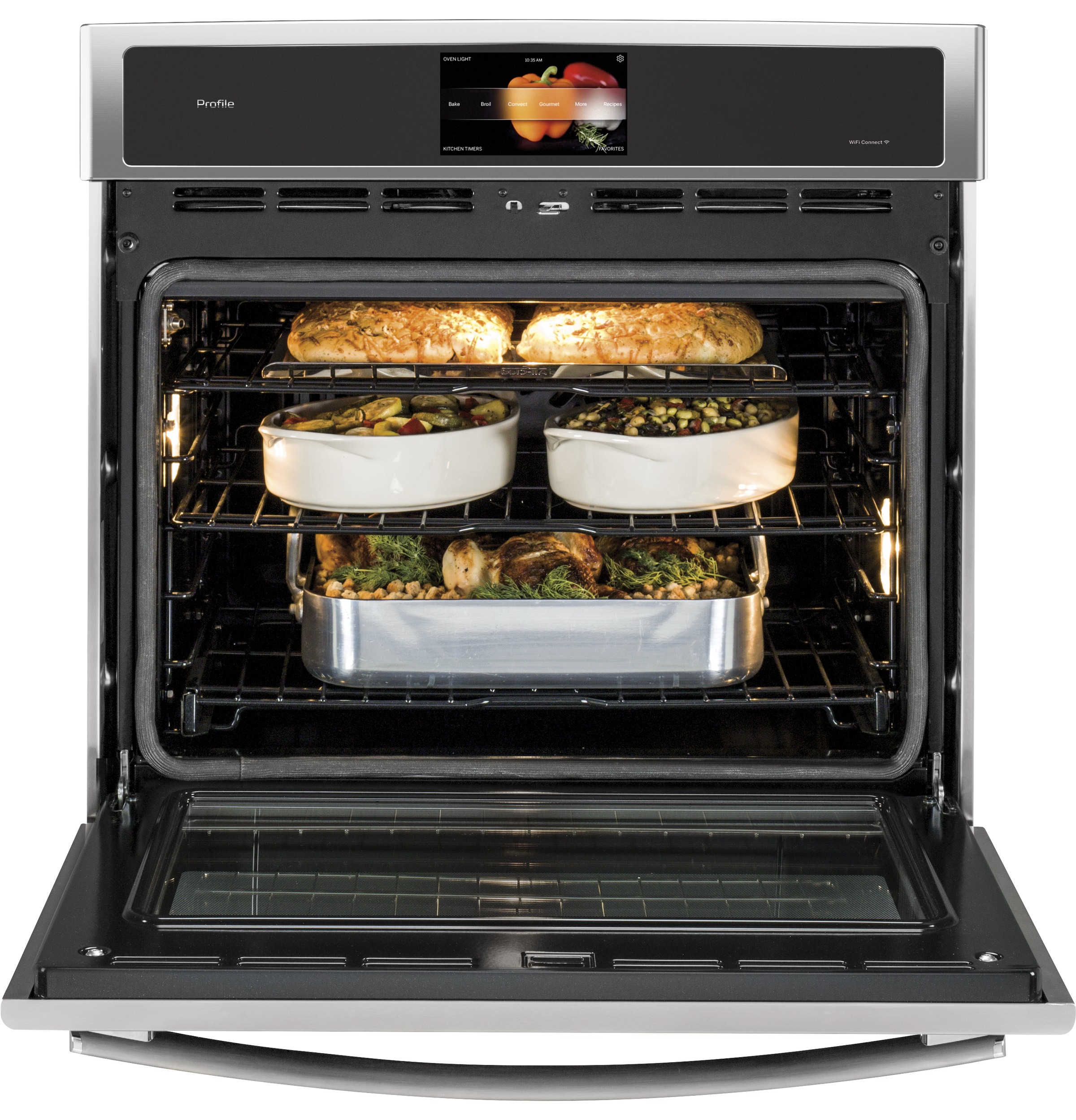 Series 30" Built-In Single Convection Wall Oven PT9051SLSS