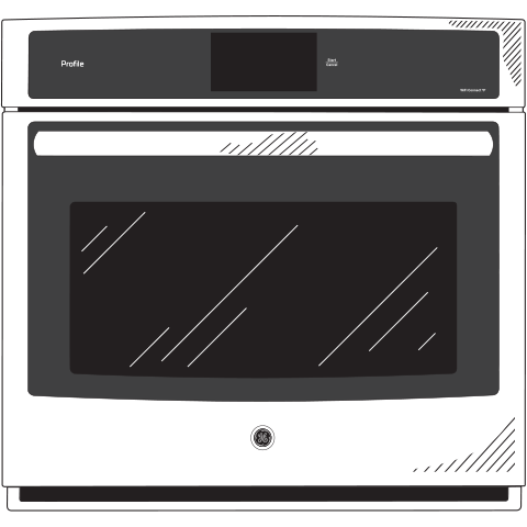 Series 30" Built-In Single Convection Wall Oven PT9051SLSS