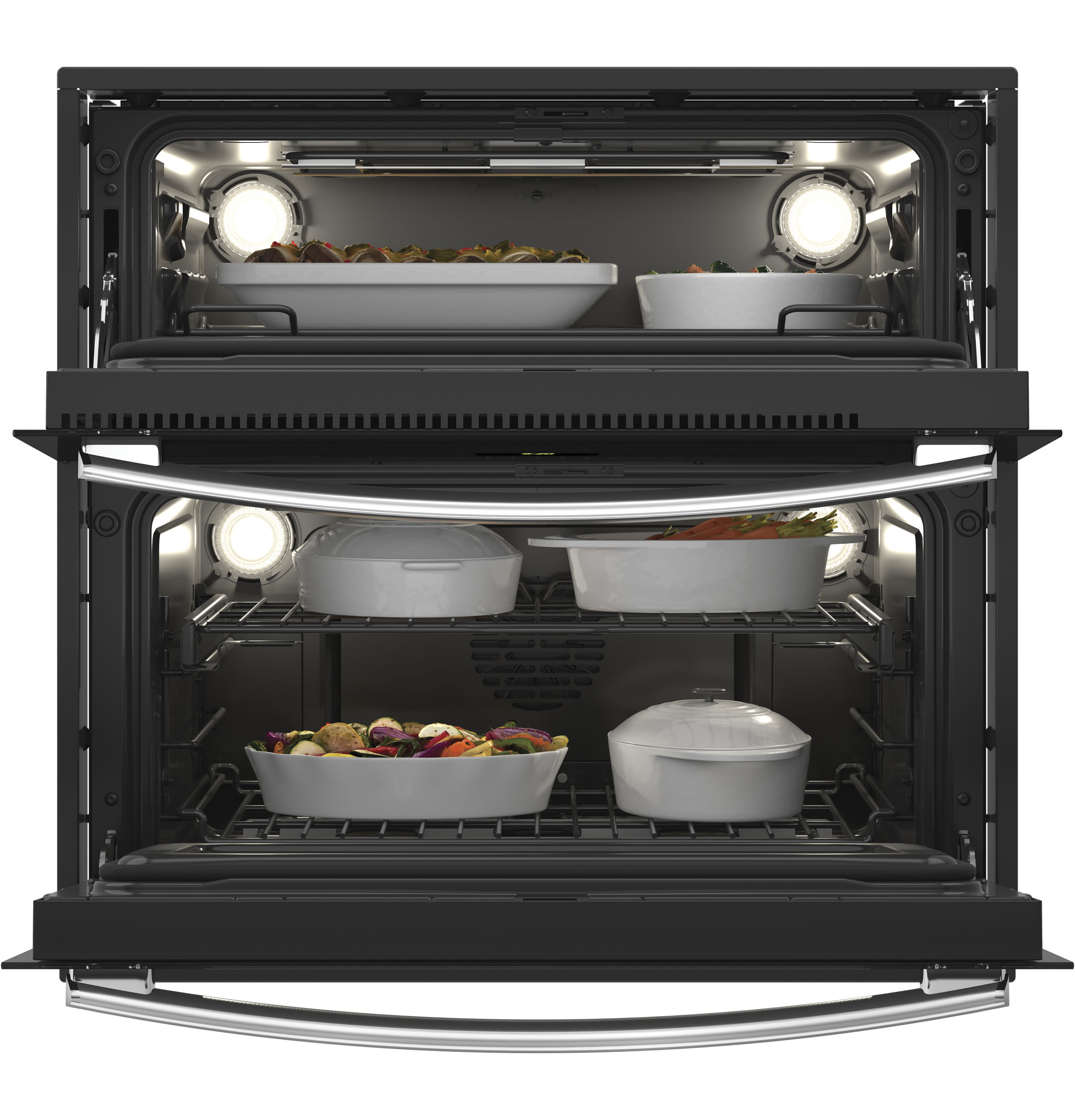 30" Built-In Twin Flex Convection Wall Oven PT9200SLSS