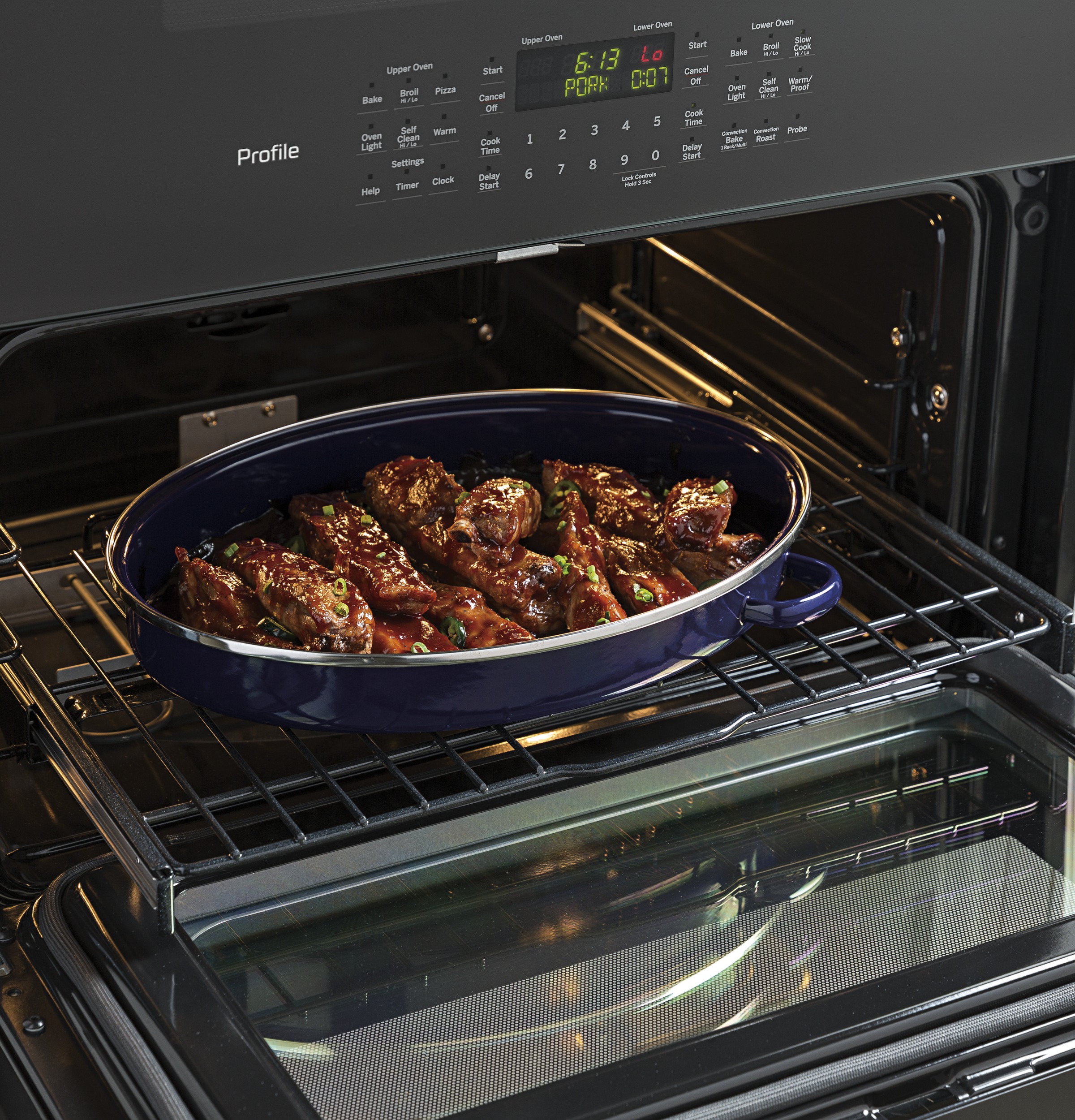 30" Built-In Twin Flex Convection Wall Oven PT9200SLSS