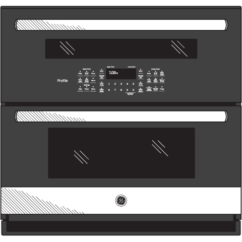 30" Built-In Twin Flex Convection Wall Oven PT9200SLSS