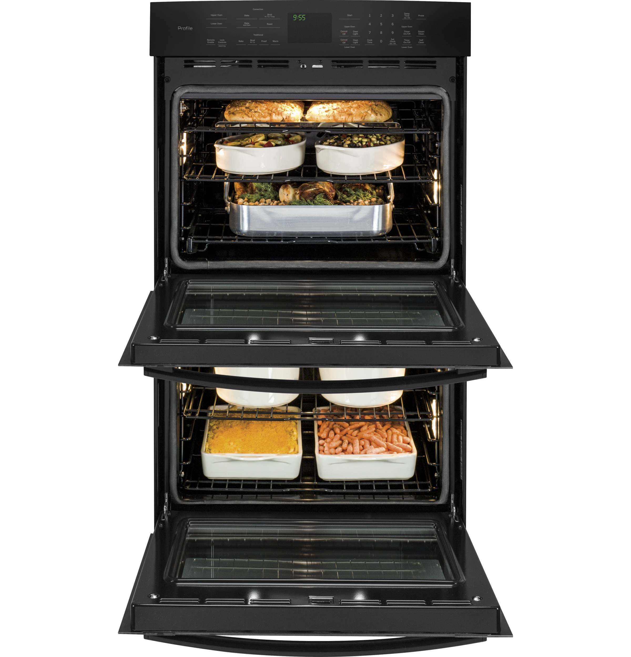 Series 30" Built-In Double Convection Wall Oven PT9550DFBB