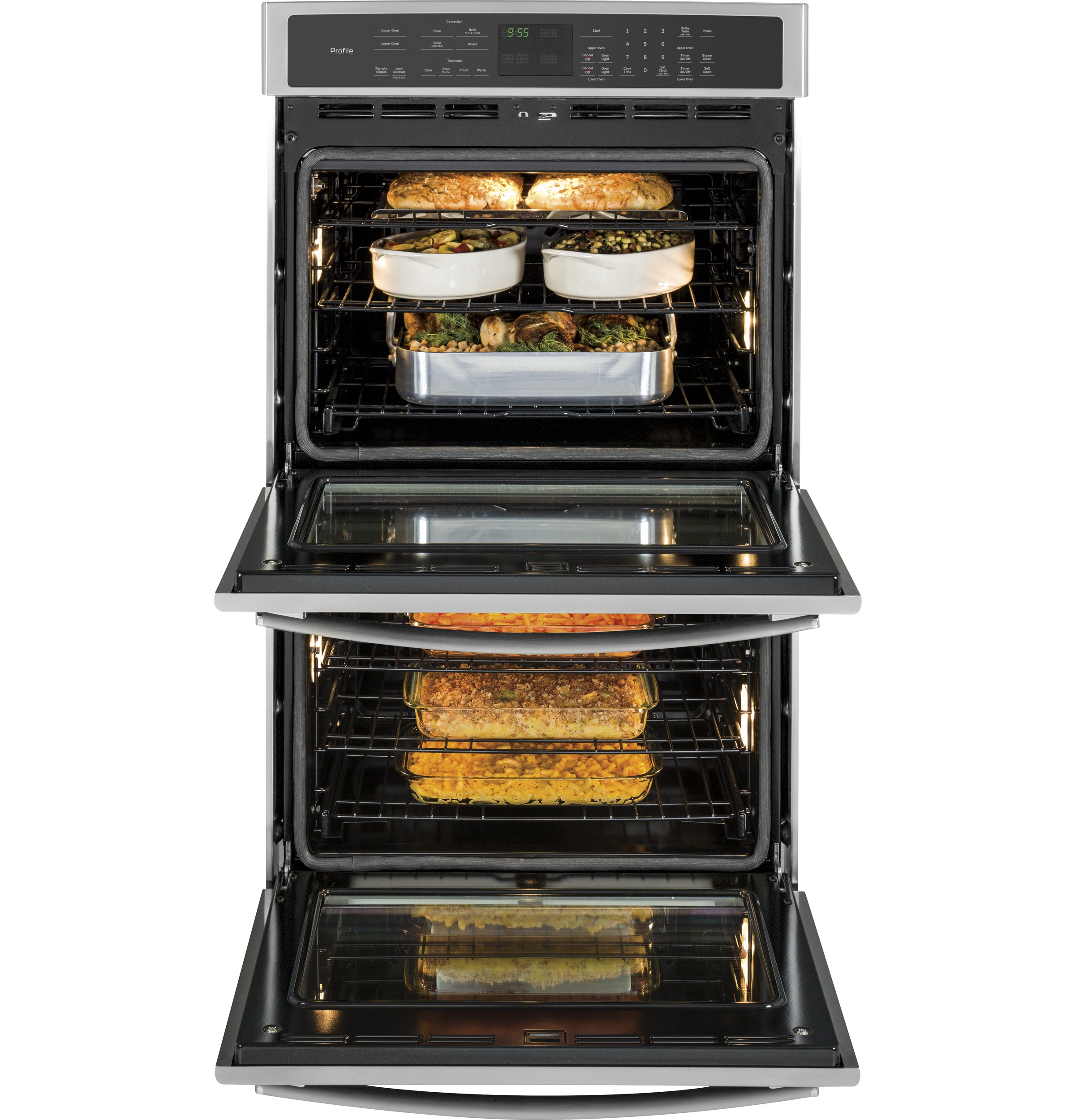 Series 30" Built-In Double Convection Wall Oven PT9550SFSS