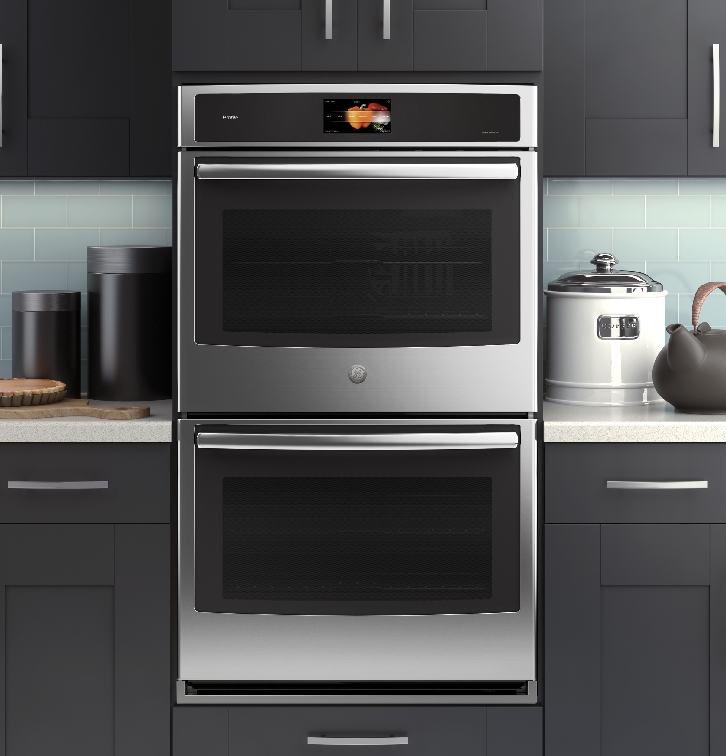 Series 30" Built-In Double Convection Wall Oven PT9551SLSS